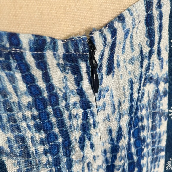 Monroe & Main Boho Blue Mixed Print Maxi Dress - 22W - Picture 4 of 5